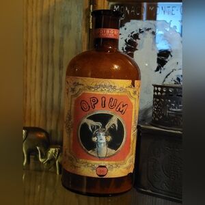 Vintage Style Opium Bottle Art Decor